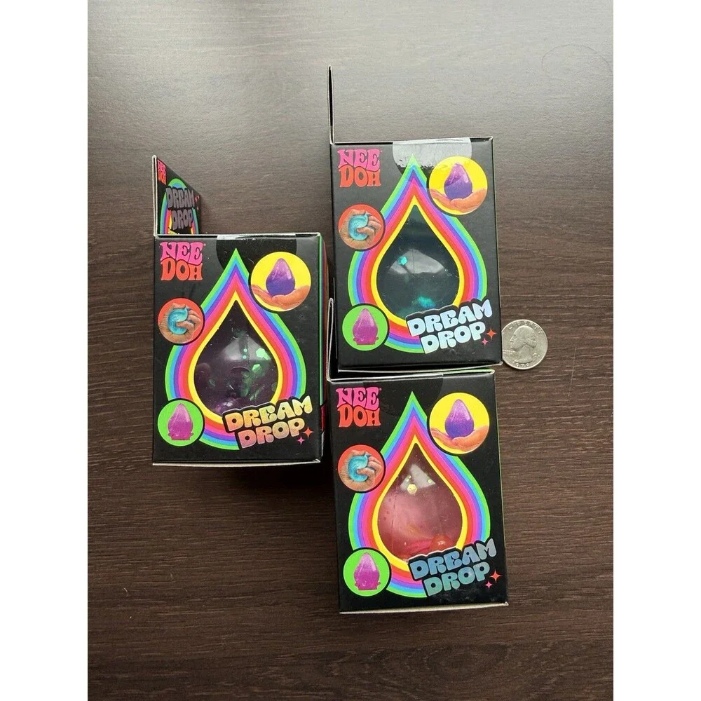 Needoh✨ Rare✨ Dream Drop Kids (Blue, Purple, Pink) All 3! - Picture 3 of 4